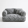 Gepolstertes Haustiersofa, mit klarer Formgebung, Farbe: grau